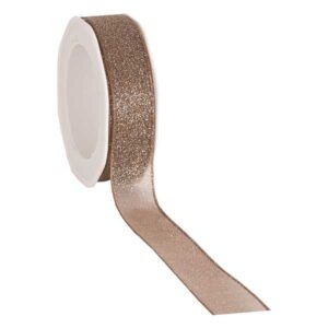 Wired Organza Glitter - Taupe