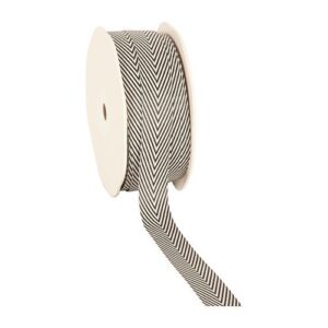 Ribbon "V-stripes" - Black