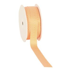 Ribbon "V-stripes" - Sweet Orange.