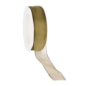 Wired Organza - Golden Green
