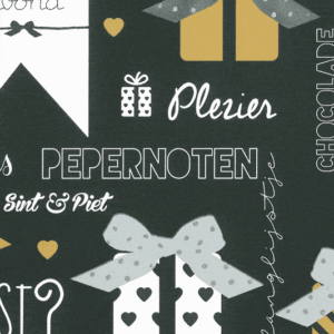 Pakjesavond - Zwart- rol 200 meter