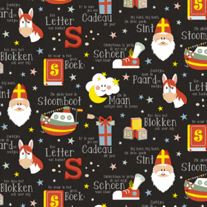 Sint lied - Zwart- rol 200 meter