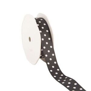 Satin Ribbon Dots - Black