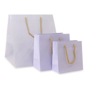 Papieren tas - "Luxe kraft tas -Lila"