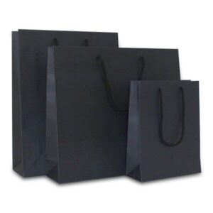 Papieren tas - "Luxe kraft tas - Zwart"