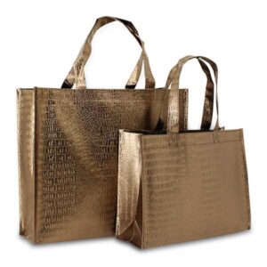 Croco Shopper - Brons