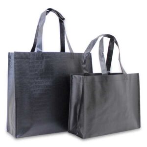 Croco Shopper - Zwart