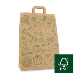 Budget papieren tas - Groente dessin