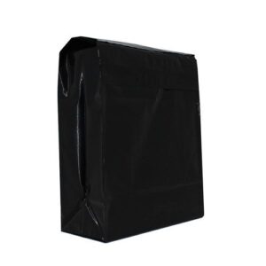 Plastic verzendzak schoenen zwart