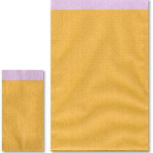 Cadeauzakje – Duo color Mosterd/Lila