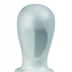 Pruikenkop wit hoog 29cm zonder gezicht