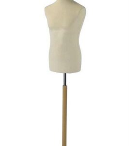 Herenbuste naturel met houten poot