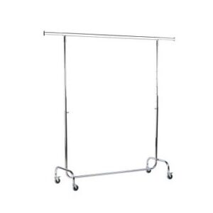 Kledingrek verstelbaar 140cm wielen 80mm