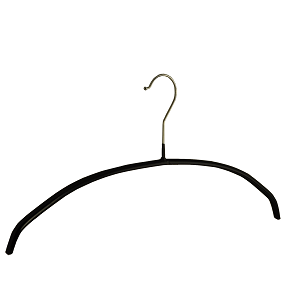 Bonneteriehanger zwarte anti-slip 40cm