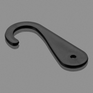 J-hanger zwart met gat 3000 stuks
