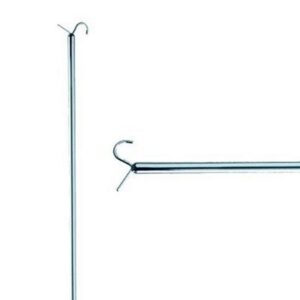 Stok met haak lengte 125 cm