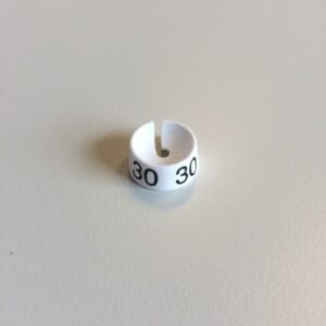 MB wit/zwart 30 voor op kledinghanger