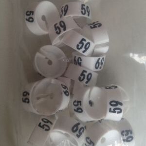 MB wit/zwart 59 voor op kledinghanger