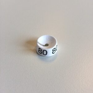 MB wit/zwart 80 voor op kledinghanger