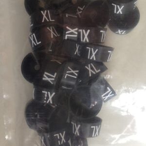 MB zwart/wit XL voor op kledinghanger