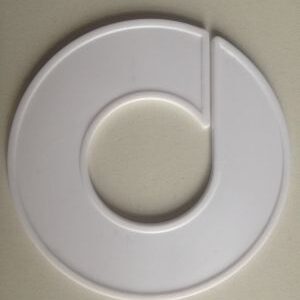 Maatring 9 cm wit onbedrukt blanko