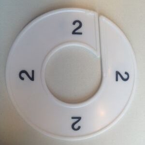 Maatring wit/zwart 2