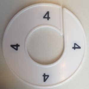 Maatring wit/zwart 4