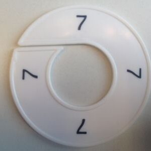 Maatring wit/zwart 7