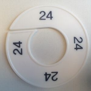 Maatring wit/zwart 24