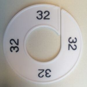 Maatring wit/zwart 32
