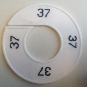 Maatring wit/zwart 37