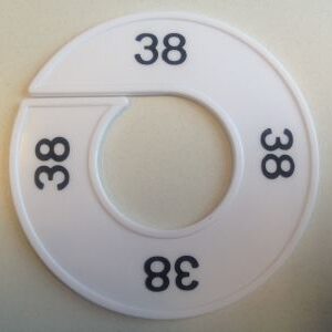 Maatring wit/zwart 38