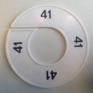 Maatring wit/zwart 41