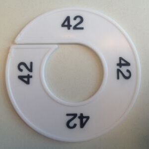 Maatring wit/zwart 42