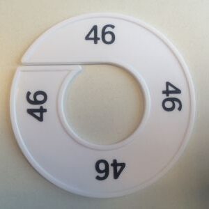 Maatring wit/zwart 46