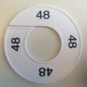 Maatring wit/zwart 48