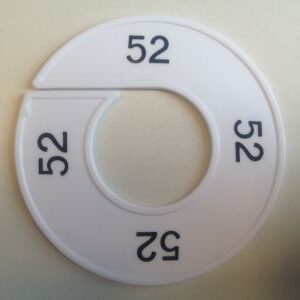 Maatring wit/zwart 52