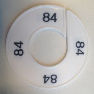 Maatring wit/zwart 84