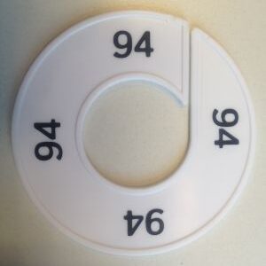 Maatring wit/zwart 94