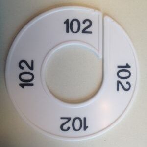 Maatring wit/zwart 102