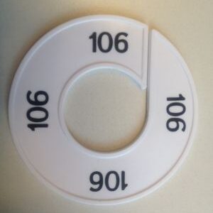 Maatring wit/zwart 106