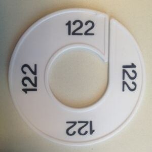 Maatring wit/zwart 122