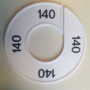 Maatring wit/zwart 140