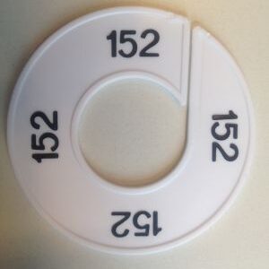Maatring wit/zwart 152