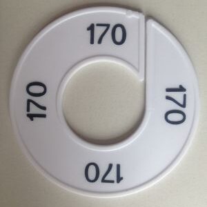 Maatring wit/zwart 170