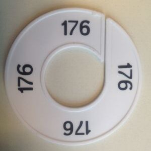 Maatring wit/zwart 176