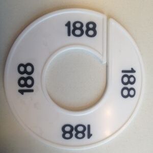 Maatring wit/zwart 188
