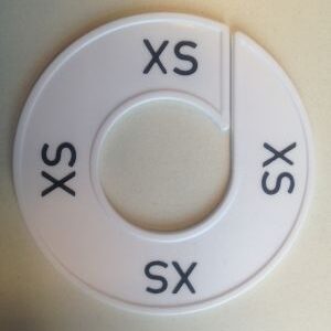 Maatring wit/zwart XS