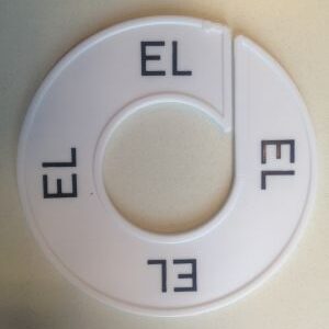 Maatring wit/zwart EL