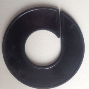 Maatring 9 cm zwart onbedrukt blanko